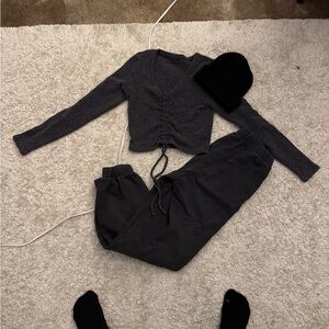 Brandy Melville Charcoal Lounge Set